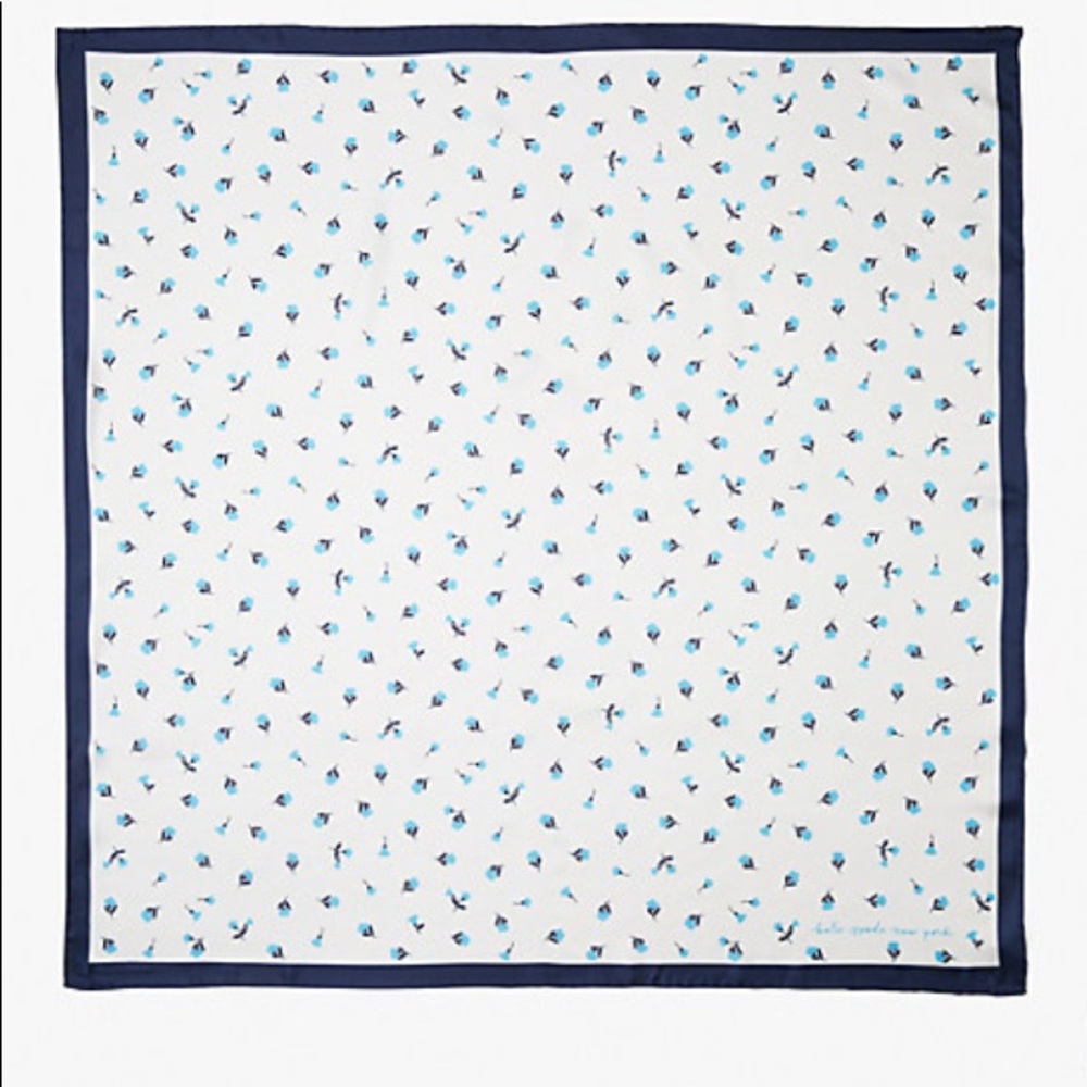 Kate spade dainty bloom silk square scarf - Picture 4 of 4